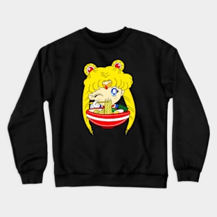 Sailor Moon Eating Noodles Crewneck Sweatshirt